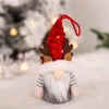 Boże Narodzenie Elf Dekoracja Luminous Antler bez twarzy stary lalka z błyszczącymi czapkami na drzewo urocze lalki gnome festiwal akcesoria JNB16141