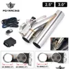 Muffler PQY - 2,5 " / 3" roestvrijstalen headers y buis elektrische uitlaatuitgesneden kit voor 2,5 inch of 3 inch pqy- ct93 d dhcarpart dhzhn