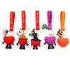 PVC Keychains Bad Bunny Barken zachte gesp decoraties Charms For Kids Designer Cartoon Bag Pendant