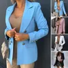 Women's Suits Stylish Women Fashion Solid Color Formal Suit Coat Jacket Minimalist Loose Fit
