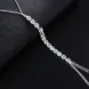 Other Sexy Diamond Chest Waist Chain Crystal Necklace Silver Fashion Body Jewelry For Women Harness Bikini Festival Gift 221008