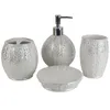 Bath Accessory Set Four Pcs/sets Bathroom Accessories For Household Synthetic Resin Craftwork Home Decoration