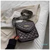 Shoulder Bags XNC7 Lingge embroidered line small square winter single Korean wide belt texture messenger