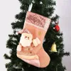크리스마스 장식 선물 로즈 골드 핑크 양말 호의 산타 클로스 크리스마스 엘크 눈사람 가방 나무 장식 어린이 선물 gcb16142