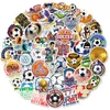 卸売50pcsサッカーステッカースケートアクセサリースケートボード用のビニール防水ステッカーラップトップ荷物電話ケースカーデカールパーティーの装飾