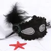 Maschere per feste Maschera veneziana con diamanti sexy Donne Ragazze Masquerade Eye Fancy Dress Natale Halloween Paillettes