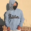 Sweats à capuche pour hommes Sweatshirts Vintage Brodé Imprimer Y2K Modèle Full Zip Hommes Streetwear Hip Hop Goth Surdimensionné Veste À Capuche Manteau 221008