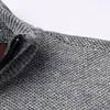 Men's Sweaters Men Sweater Coat Winter Thick Knitted Long Sleeve Stand Collar Zipper Jacket Casual Polyester Autumn For Daily Wear