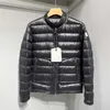 Mom de luxo masculino de luxo do casaco estilista parka Bright preto cor pura de jackets de inverno de inverno mulheres