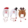 키즈 크리스마스 벨벳 파티 파티 모자 눈송이 따뜻한 모자 어린이 Xmas Snowman Ski Caps 장식 비니 파티 용품 ysj90