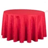 Nappe de table 10 pièces en gros Poly solide damassé nappe ronde El fête mariage chiffons carré salle à manger couvre rose draps