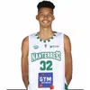 Baskılı Basketbol Nanterre 92 Takım Maillot 32 Victor Wembanyama Forma LDLC ASVEL Ulusal Fransa U19 Renk Lacivert Beyaz Yeşil Siyah Spor Taraftarları İçin Nefes Alabilir