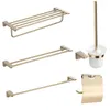 Set di accessori per il bagno Accessori hardware per il bagno Portasciugamani Portarotolo Porta scopino Set dorati Becola Est