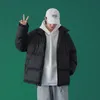 M￤ns ner parkas m￤n harajuku f￤rgglad bubbla kappa vinterjacka herr streetwear hip hop parka koreanska svarta kl￤dspuffer jackor 221008