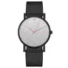 Нарученные часы 2022 Gypsophila Quartz Ladies Starry Watch Силиконовая сетчатая группа роскошная мода