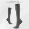 Chaussettes de sport 3 paires de bas de Compression Promotion de la Circulation sanguine minceur Anti-Fatigue confortable couleur unie