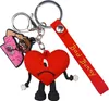 Porte-clés en PVC Bad Bunny Straps Boucle souple Décorations Charms pour enfants Designer Cartoon Bag Pendant