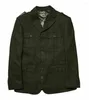 Men's Suits Green Herringbone Wool Blend Men Tuxedos Sport Hunting Jacket Blazers Coat Tailored