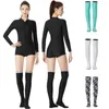 Chaussettes de sport pour femmes, bas chauds en néoprène de 1.5MM, Tube haut, pour plongée, surf, Snorkeling