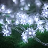 Strings Luminaria Fairy 2.5m 20 Lotus Flowers Led String Garland Light Christmas Year Holiday Party Home Wedding Decoration Lamp