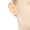 Boucles d'oreilles en argent sterling 925 avec cercle étincelant pour femmes filles avec coffret d'origine bijoux de créateur pour boucle d'oreille en diamant Pandora CZ