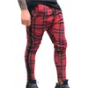 Men's Pants Terrific Sweatpants Plaid Sweat Absorption Simple Spring Men