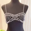 Altre donne regalo sexy catena del corpo reggiseno gioielli aperto tondo superiore catene del corpo imbracatura partito club donne affascinanti gioielli 221008