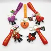 PVC Keychains Bad Bunny Barken zachte gesp decoraties Charms For Kids Designer Cartoon Bag Pendant DHL/UPS Fast Ship