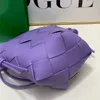 Noeud Seau Sac Cordon Sacs À Bandoulière Sac À Main À Bandoulière Femme Sac À Main En Cuir Tissé Moraillon Magnétique Sangle Réglable Poche De Grande Capacité Fermeture À Glissière Intérieure Unie