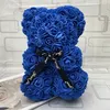 Poupées 25cm cadeaux romantiques Saint Valentin rose fleur ours créatif gros câlin ours cadeau de Noël ZM1010