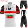 Rowerowe koszulki 2022 ZEA Portugal Jersey Set Men Men Summer Clothing Road Rower koszule rowerowe szorty MTB MAILLOT 3572711