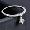 Anneaux de mariage KIOOZOL Pendentif boule de cristal brillant pour femmes Lady Girls 2022 Accessoires de bijoux de mode ZD1 XS1