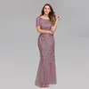 Sukienki specjalne w dużych rozmiarach Fishtail Slim Sexy Evening Dress Party Wersja 90801