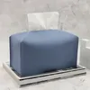 Tissue Boxes Napkins Simple Case Container Leather Retro Toilet Pumping Car Towel Napkin Papers Bag Holder Pouch Table Decor 221008