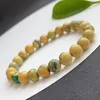 Strand Wholesale Natural Mica Stone Single Armband 8mm Round Bead Hand Row For Women Par Crystal Gift Fashion Jewelry