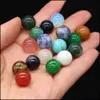 Stone 10Mm Polished Loose Reiki Healing Chakra Natural Stone Ball Bead Palm Quartz Mineral Crystals Tumbled Gemstones Hand Piece Home Dhyhf