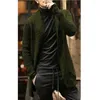 Men's Sweaters Autumn Winter Large Size Men's Long-sleeved Knitted Sweater Casual Handsome Buttonless Mid-length Windbreaker Coat