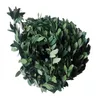 Decorative Flowers Artificial Rattan Christmas Wreath Green Leaf Laying Vines Decoration Pendant Garland Wall Home Holiday Party Wedding