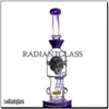 Hookahs Percolator Frosted Glass Bong-Head-Head Perc Water Water Beaker Bong z 14 mm męski miski akcesoria