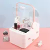 Storage Boxes Transparent Cosmetic Box Handheld Jewelry Shelf Beauty Skin Care Lipsticks Container Nice Gift