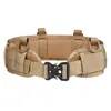 Taille Support Tactical Belt Quick Release Outdoor Military Soft Nylon Training Sport Accessoires Zegel Zwart voor mannen en vrouwen