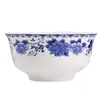 Miski 4,5 -calowe jingdezhen kości China makaron Ramen niebieski i biała porcelanowa miska ceramiczne naczynia stołowe ryżu