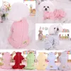 Hundkläder Autumn och Winter Est Soft Glutinous Velvet Pet Clothes Six Color XS-XL Size For Choice Jumpsuit PJS Dogs