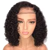 Syntetiska peruker Ny hög temperatur Silk Wig Women's Short Curly Hair Chemical Fiber Pannband 221010