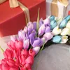 Fleurs décoratives moderne Saint Valentin tulipe fleur artificielle art couronne cadeau salle à manger tenture murale ornements fête pâques maison