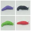 Juguete articulado creativo Slug Fidget 3D educativo colorido alivio del estrés juguetes de regalo para niños juguete de oruga C97