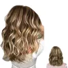 Percrícios sintéticos Novo estilo de ar curto Bangs miln Perm Cabelo curto Cabelo curto Multi-Color Feminino Alto temperatura peruca de seda fofa 221010