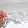 Rooks Sugar Cube Quartz Banger Nail Square Quartz Bangers 14 mm 10 mm mannelijke 2 mm dikke zijkant voor glazen waterpijp Bong Dab Rig