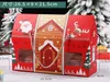 100pcs/lote Red manusear caixa de presente de natal decora￧￣o de festas de ano novo para biscoito Candy Nougat embalagem Papai Noel Favor Favor