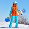 스키 잭 재킷 스키 세트 야외 스노우 보드 재킷 남성 방수 겨울 여성 바지 따뜻한 바람 방전복 의류 -30 스노우 바지